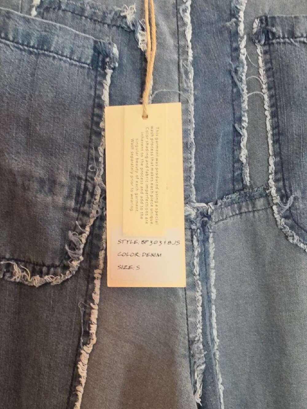 155p Blue Velvet Patchwork Wide-Leg Jeans - Washed Blue - Picture 6 of 15